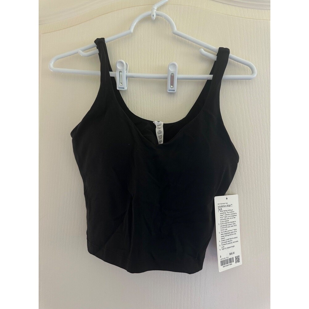 NWT Lululemon Align Tank Black Size 8